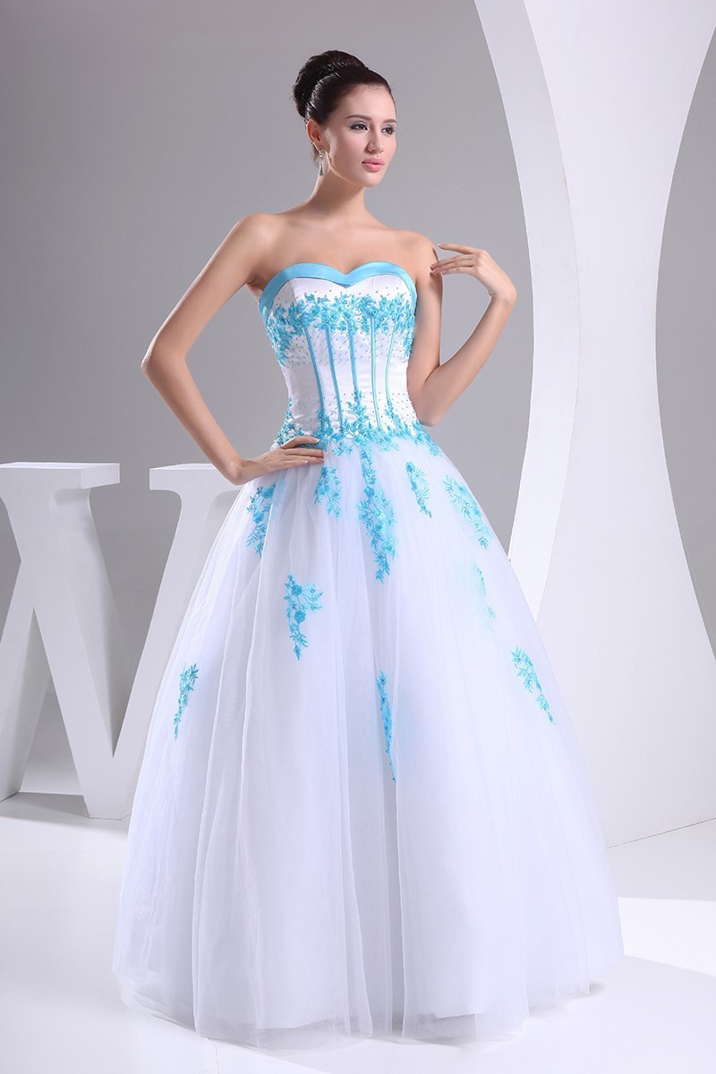 blue corset wedding dress