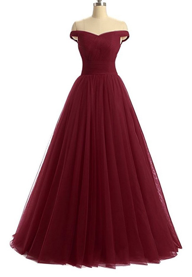 burgundy simple dress